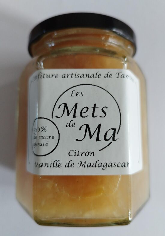 Confiture citron vanille de Madagascar 280 g